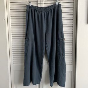 Cottonways Wide Leg Pocket Cropped Pants